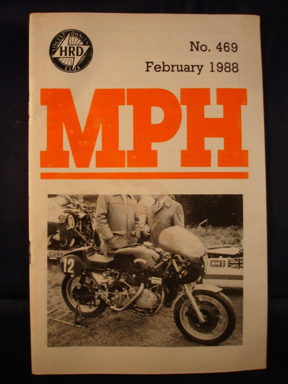 MPH - VOC - Vincent Owners club magazine - issue 469 - February 1988