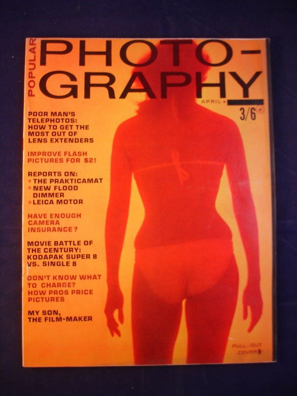 Popular Photography Magazine - April 1966 -