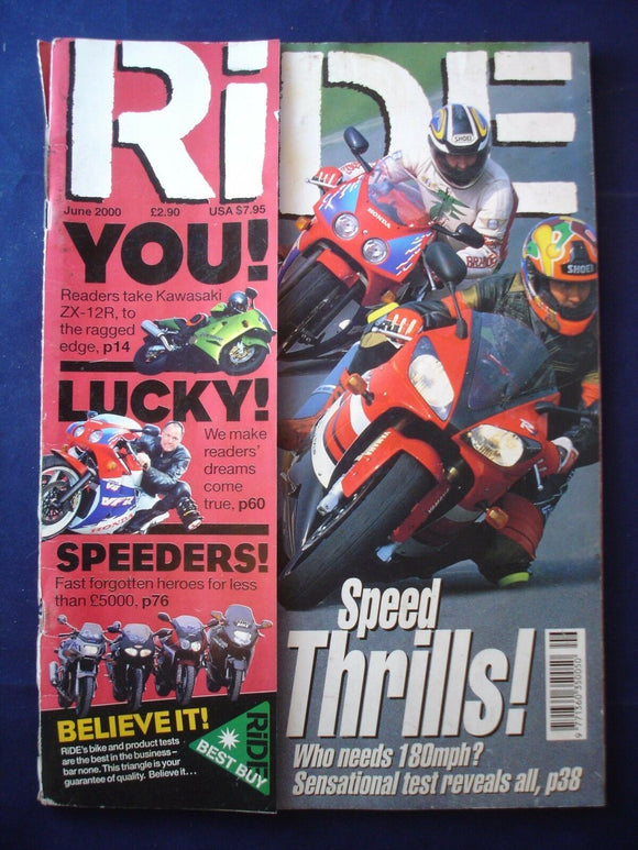 Ride Magazine - June 2000 - Kawasaki ZX - 12R