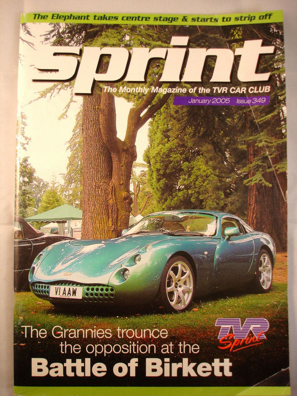 TVR Owners Club Sprint Magazine issue 349 - January 2005