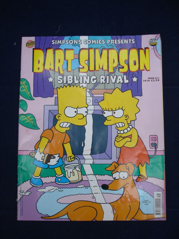 Simpsons comics presents Sibling Ivalry - # 31 2010