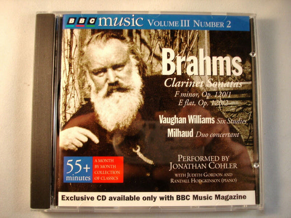 BBC Music Classical CD - Vol 3, 2 - Brahms - Clarinet Sonatas
