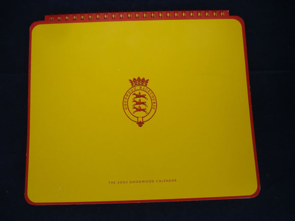 Horse Racing - Goodwood - Desk Calendar - 2003