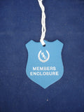 2 - Horse racing - Card Badge - Newbury - Members enclosure - blue