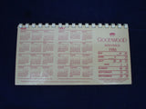 Horse Racing - Goodwood - Desk Calendar - Meetings 1986