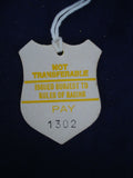 1 - Horse racing - Card Badge - Newbury - Members - 24th October 1992