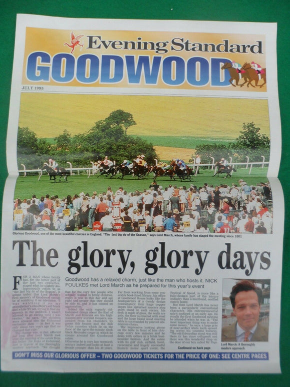 X - Horse racing - Evening Standard Glorious Goodwood Racecourse - July 1995