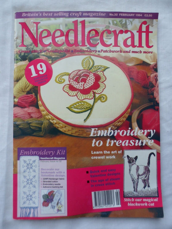 Needlecraft # 32 - February 1994 - Learn the art of Crewel work