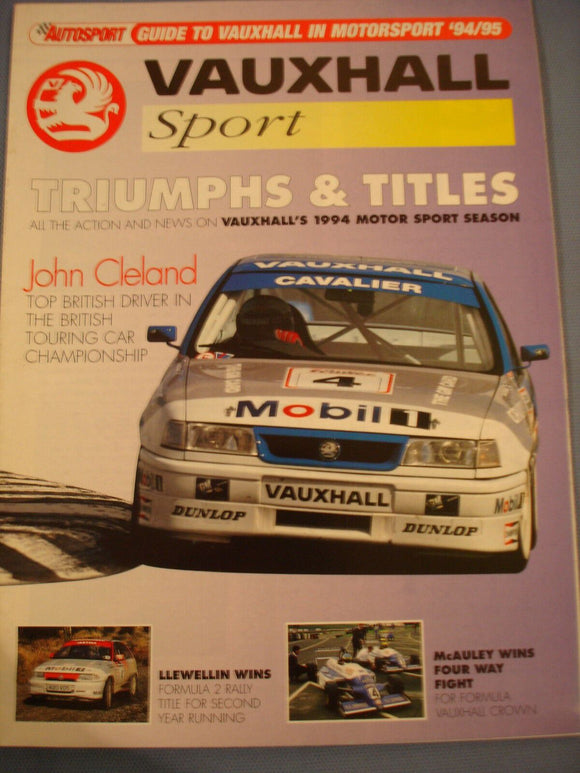 Autosport - Vauxhall in Motorsport 1994/5