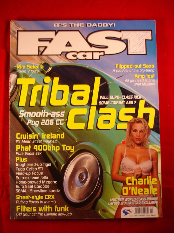 Fast Car - February 2002 - Celica - Focus - 206CC - Saxo -