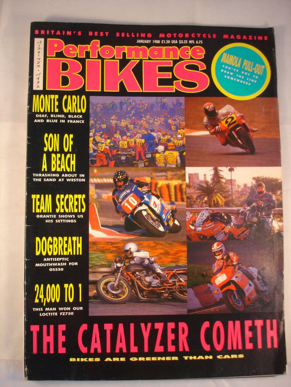 Performance Bikes - January 1988 - GS550 - Monte Carlo