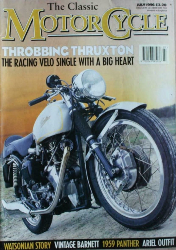 Classic Motorcycle - July 1996 - Throbbing Thruxton Velo