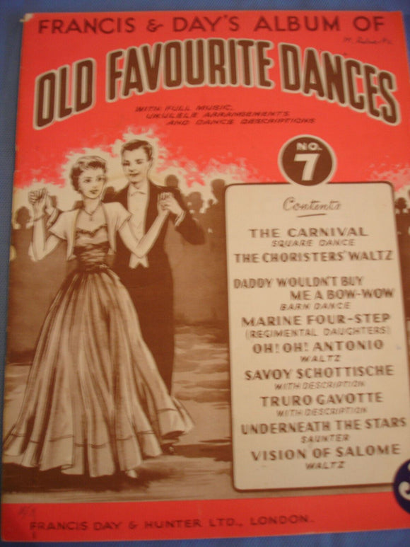Francis and Day's album of old favourite dances - Vintage Sheet music