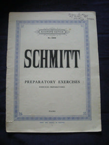 Schmitt - Preparatory exercises - Vintage Sheet Music -