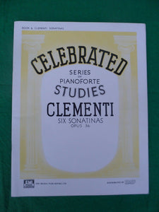Clementi Six Sonatinas Opus 36 - Vintage Sheet Music -