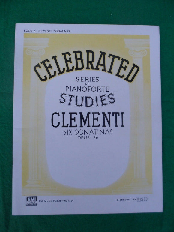 Clementi Six Sonatinas Opus 36 - Vintage Sheet Music -