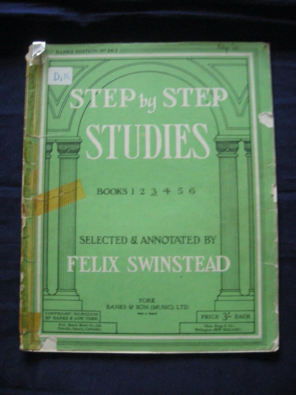 Step by step studies - Swinstead - Vintage Sheet Music -