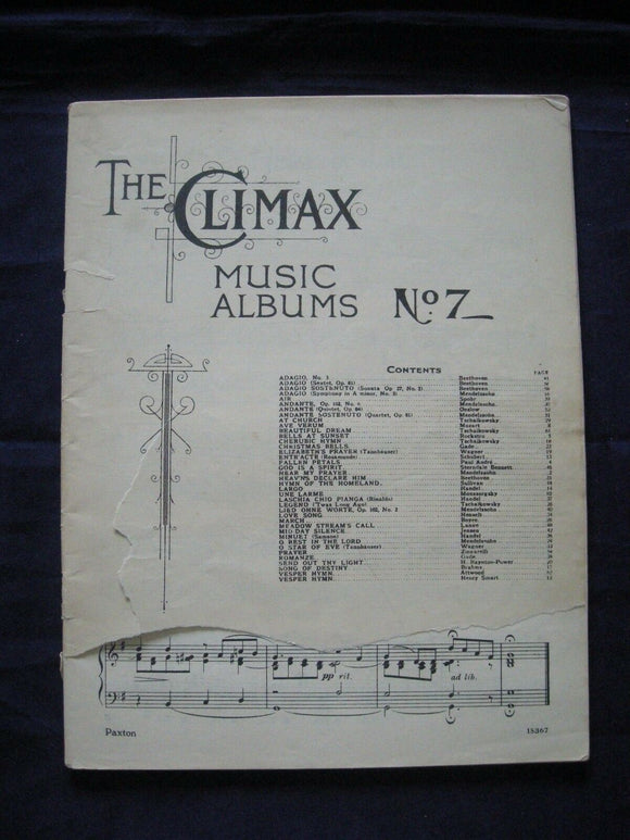 The Climax Music albums number 7 -  Vintage Sheet Music -