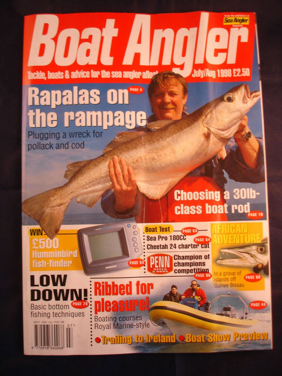 Boat Angler July/Aug 1998 - Rapalas for Cod and Pollack