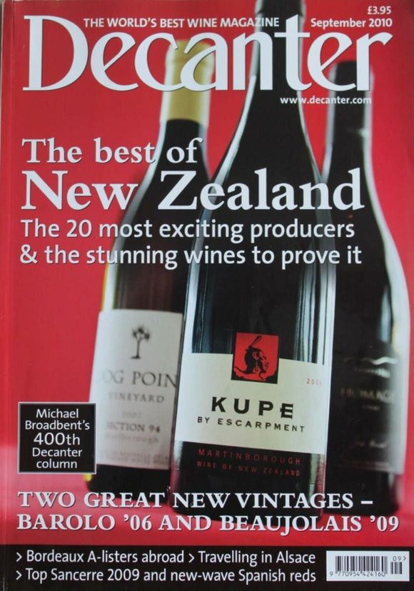 Decanter Magazine - September 2010 - The best of New Zealand
