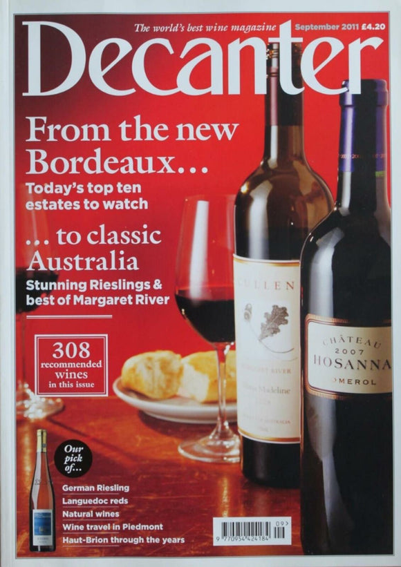 Decanter Magazine - September 2011 - Bordeaux top ten estates to watch