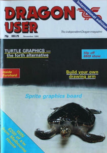 Vintage - Dragon User Magazine - November 1984 -  contents shown in photographs