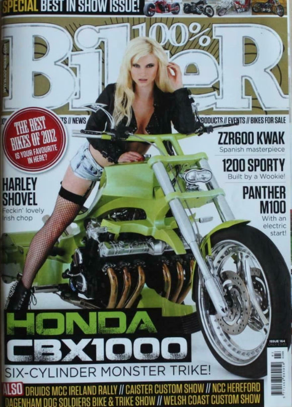 100% Biker - Issue 164 - CBX1000 - ZZR600 - Harley shovel