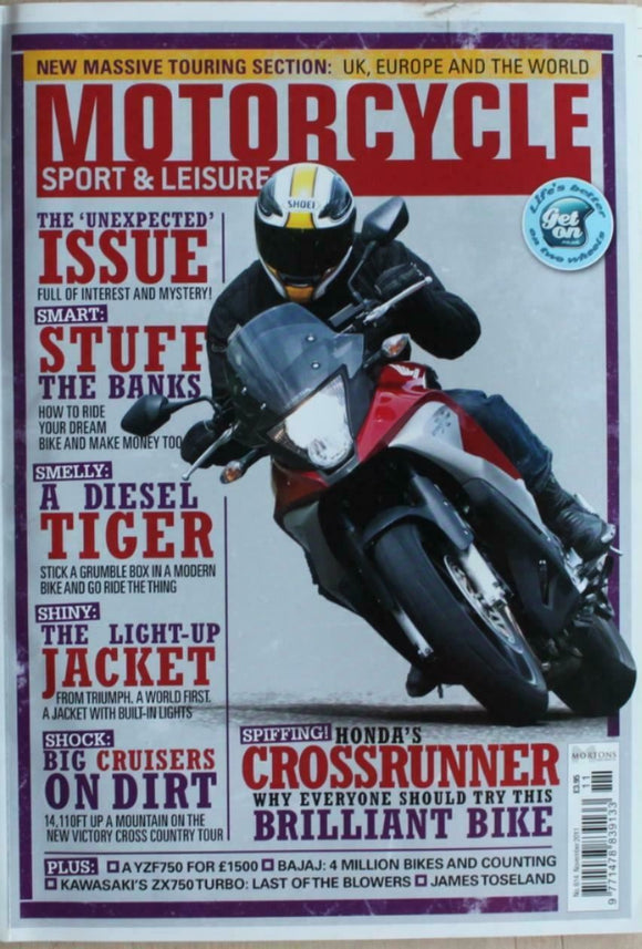 Motorcycle sport and leisure mag - Nov 2011 - Crossrunner - ZX750 Turbo