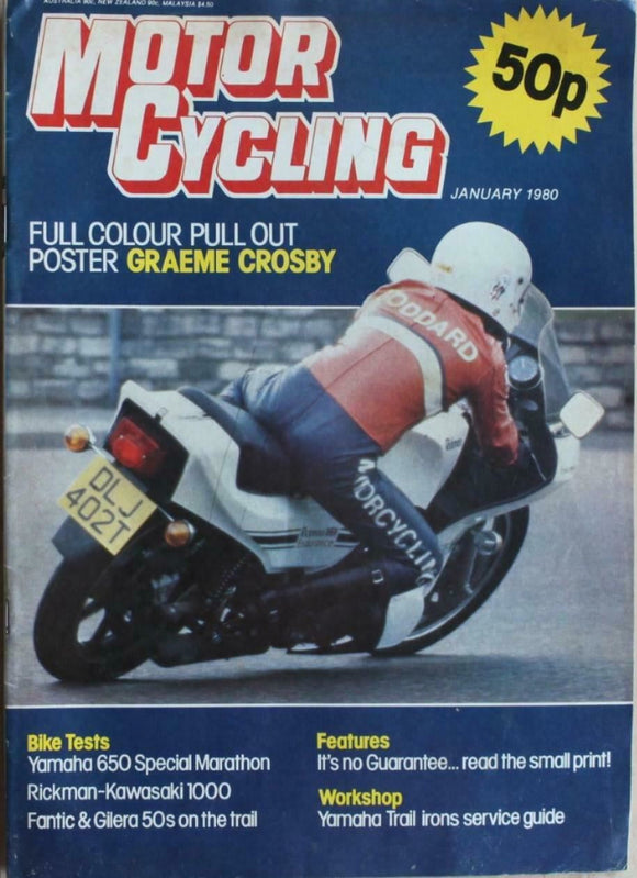 Motorcycling Magazine - January 1980 - Rickman Kawasaki 1000