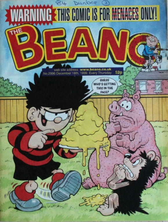 Beano British Comic - # 2996 - 18 December 1999