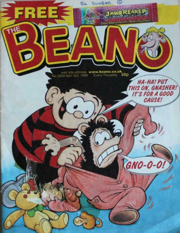 Beano British Comic - # 2959 - 3 April 1999
