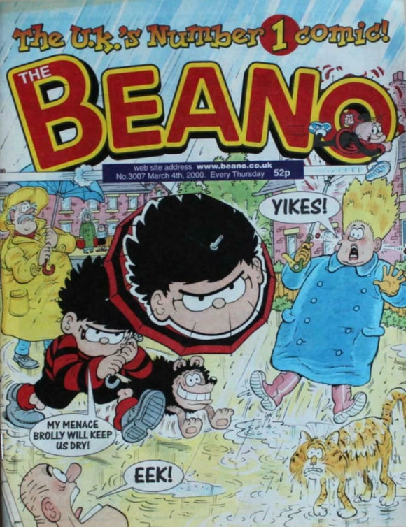 Beano British Comic - # 3007 - 4 March 2000