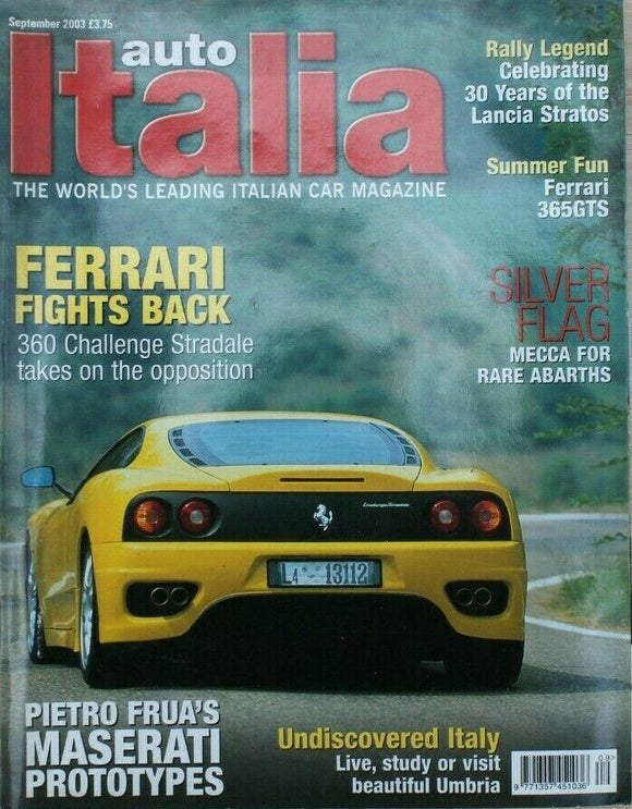 Auto Italia Magazine - September 2003 - Ferrari 360