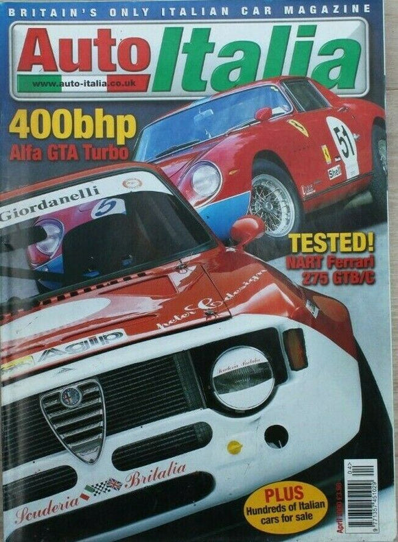 Auto Italia Magazine - April 2000 - Alfa GTA turbo - Ferrari 275 GTB/C