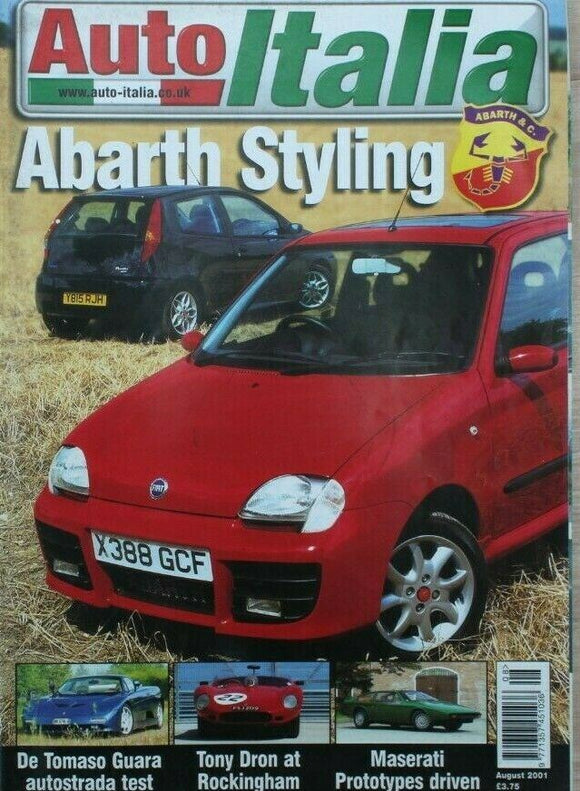 Auto Italia Magazine - August 2001 - Abarth styling