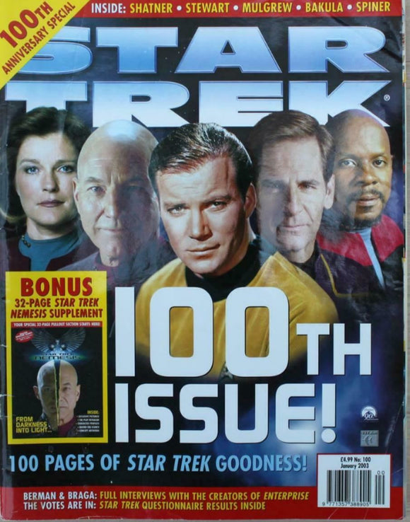 Star Trek magazine - January 2003 - 100th issue