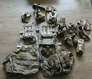 British Army  Desert DPM Camo Tactical Load Carrying Vest With Pouches