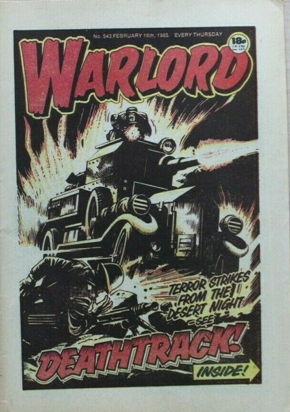 Vintage Warlord war comic # 543 - 16 February 1985