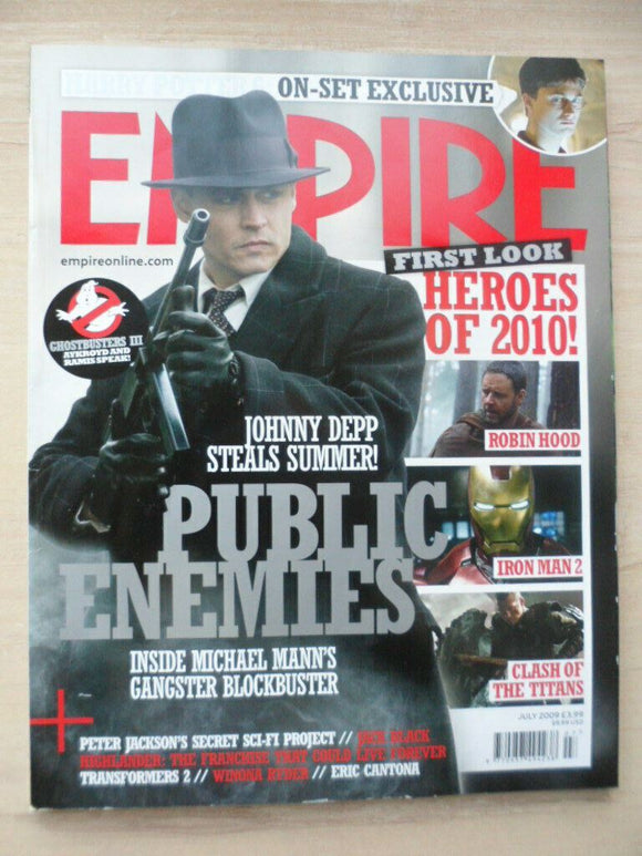 Empire magazine - July 2009  - # 241 - JOHNNY DEPP - PUBLIC ENEMIES