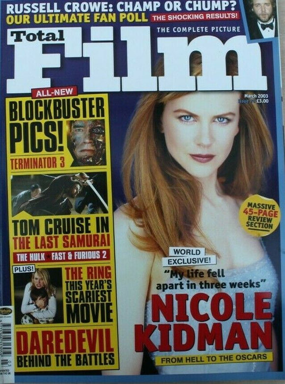 Total film Magazine - Issue 74 - March 2003 - Nicole Kidman