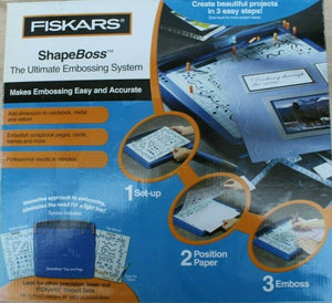 Fiskars shape boss ultimate embossing system craft card making