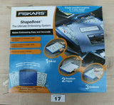 Fiskars shape boss ultimate embossing system craft card making