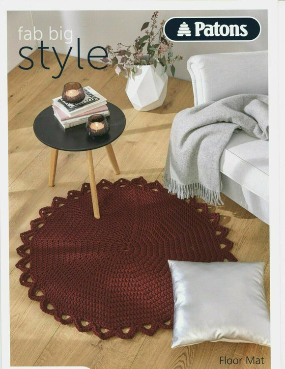 Patons knitting pattern Fab big style - Floor Mat