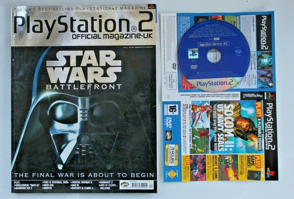 Official UK Playstation 2 & disc 45 - APRIL 2004 - Star Wars