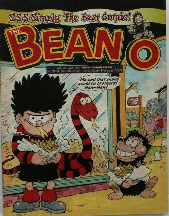 Beano British Comic - # 2994 - 4 December 1999 - #