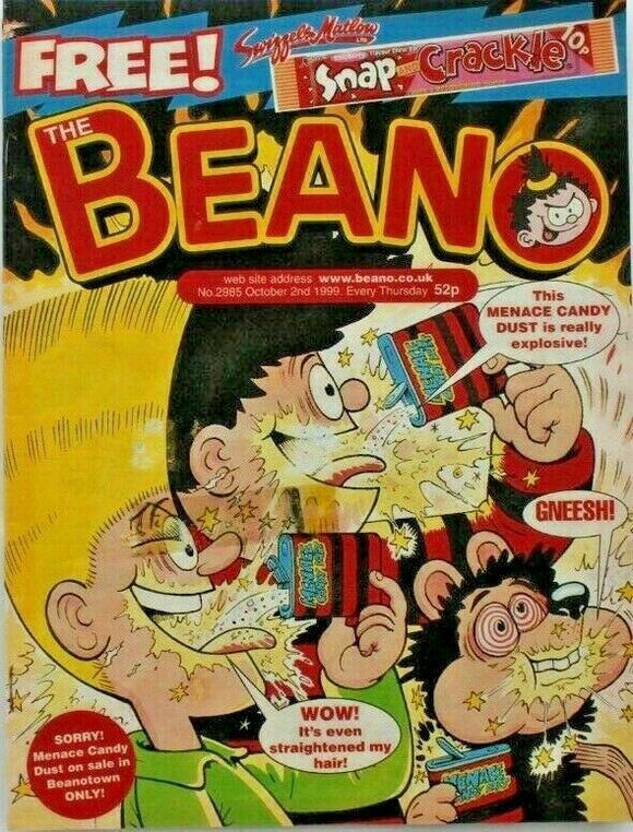 Beano British Comic - # 2985 - 2 October 1999 - #