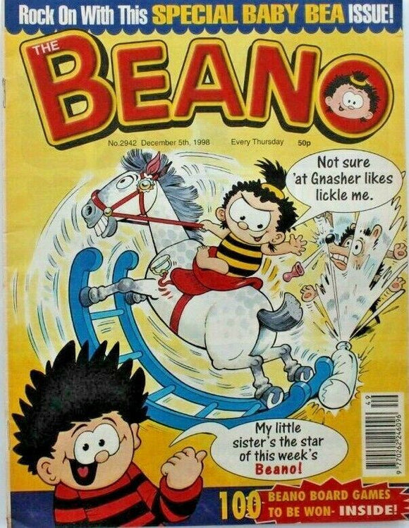 Beano British Comic - # 2942 - 5 December 1998 - #