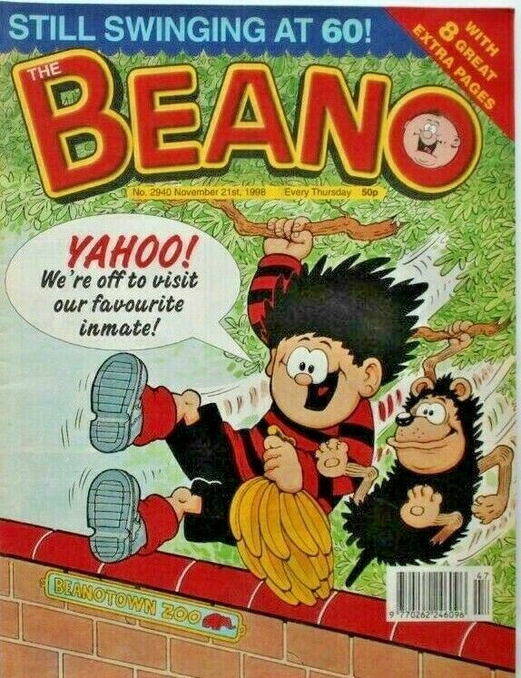 Beano British Comic - # 2940 - 21 November 1998 - #