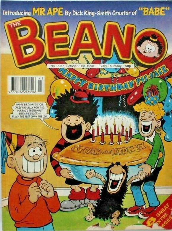Beano British Comic - # 2937 - 31 October 1998 - #