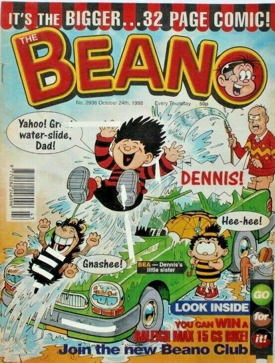 Beano British Comic - # 2936 - 24 October 1998 - #
